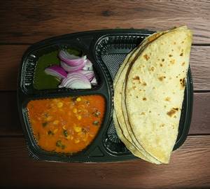 Chana dal tadka with 4 tawa roti