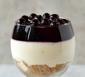 Blueberry Cheese Cake (Philadelphia Cheese,Blueberries,Eggless)