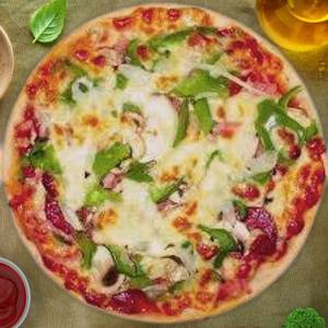 Veg cheese pizza (capsicum tomato) 6 inch