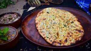 Moong Dal Aloo Kulcha Desi Ghee
