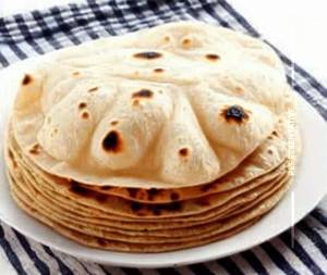 Plain tawa roti