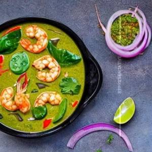 Prawns Green Thai Curry