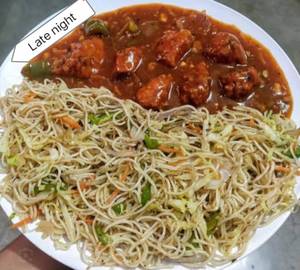 Chicken Chilli with Chicken Noodles 