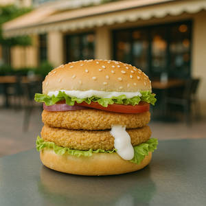 Crispy Veggie Cheese Blast Burger