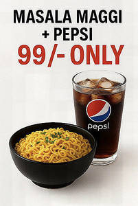 Vegetable Masala Maggi + Pepsi