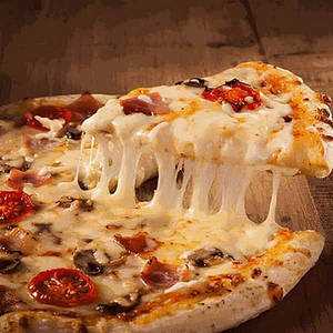 Chicken Cheese Burst Pizza +free Chocolate Brownie