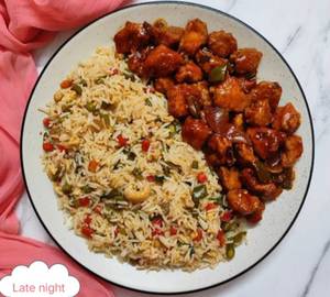 Chicken Fried Rice with Chilli Chicken 