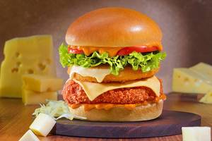Lord Cheesynator Chicken Burger