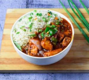 Chicken Chilli with Veg Frieed Rice 