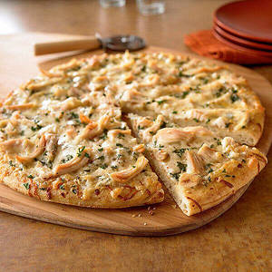 Chicken Mushroom Pizza + Free Chocolate Brownie