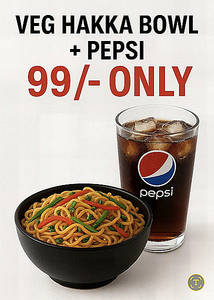 Veg Hakka Noodle + Pepsi