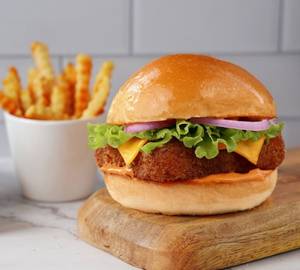 Veg. Zinger Burger + French Fries + 2 Pc Veg. Strips + Cold Drink