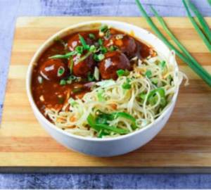 Veg Ball Manchurian with Veg Noodles 