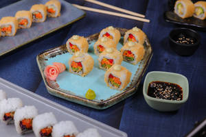 Asparagus, Bell Pepper & Carrot Sushi
