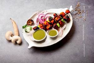 Mushroom Achari Tikka  