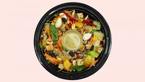 Orange-almond & Tofu Quinoa Salad (vegan)