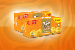 The Dairy Factory Alphonso Mango Ice Cream PP (700+ 700ML)