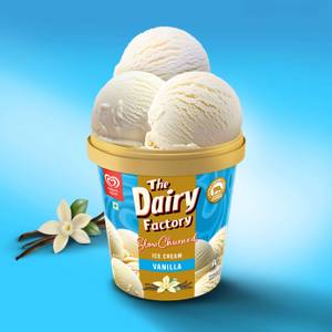 The Dairy Factory  Slow Churned Vanilla Ice Cream TUB 700 ML
