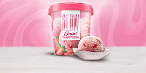 Slow Churn Strawberry Ice Cream 500 ML