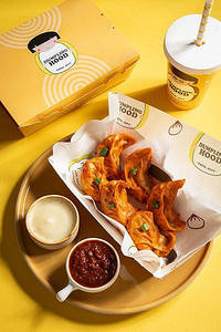 Whole Wheat Tandoori Veggie Dumpling (Wheat Momos) [8 Pieces]