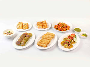 Appetizer Selection Vegetarian Set For Four