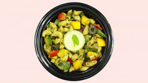 Pesto Millet Macaroni Pasta Salad