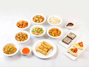 Asian Flavours Vegetarian Table For Two