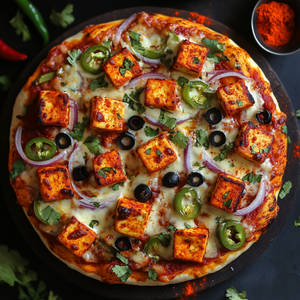 Spicy Paneer Periperi Pizza