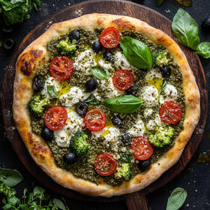 Basil Pesto Bliss Pizza