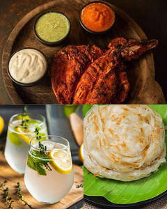 Alfaham Indian Masala Full With Lime Juice + Parotta