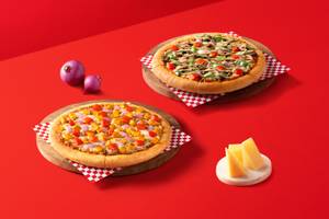Super Value Deal : 2 Medium Veg Pizzas starting at Rs 719 (Save Upto 41%).