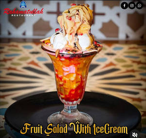 Fruit Salad With Ice Cream