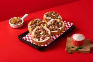 Masala Keema Garlic Bread