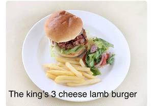The King`S 3 Cheese Lamb Burger