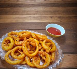 Ring capsicum pakoda (starters)