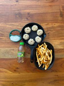 Pizza Steam Momos (6 Pcs)