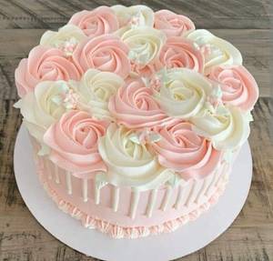 Eggless Floral Birthday Cake (  500 grams)