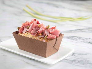 Ruby Chocolate, Berries and Pumpkin Seed Cake