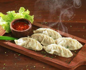 Corn cheese steamed momos [5 pieces]