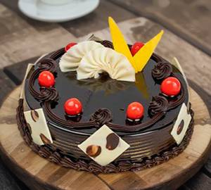 Dark truffle cake