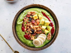 Green Protein Smoothie (Gluten Free, Low Cal)