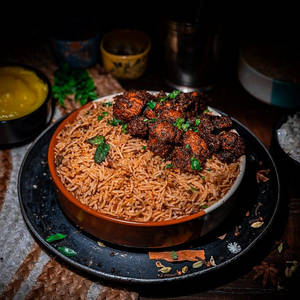 Mushroom 65 Biryani [Serves 1]