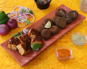 Veg kebab platter