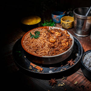 Prawns Fry Biryani [Serves 1]