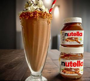 Nutella brownie shake