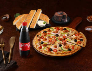 Any Large 10" Pizza + Any Garlic Breadsticks [F...