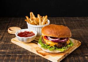 Baithak Special Burger + French Fries