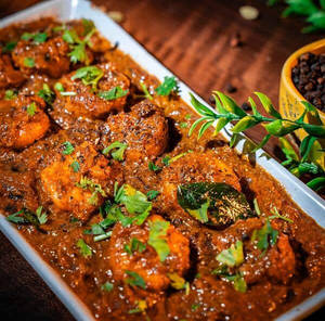 Prawns Pepper Fry [Semi Dry]