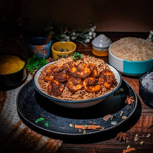 Prawns 65 Biryani [Serves 1]