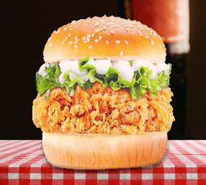 Chunkzz fried chicken burger